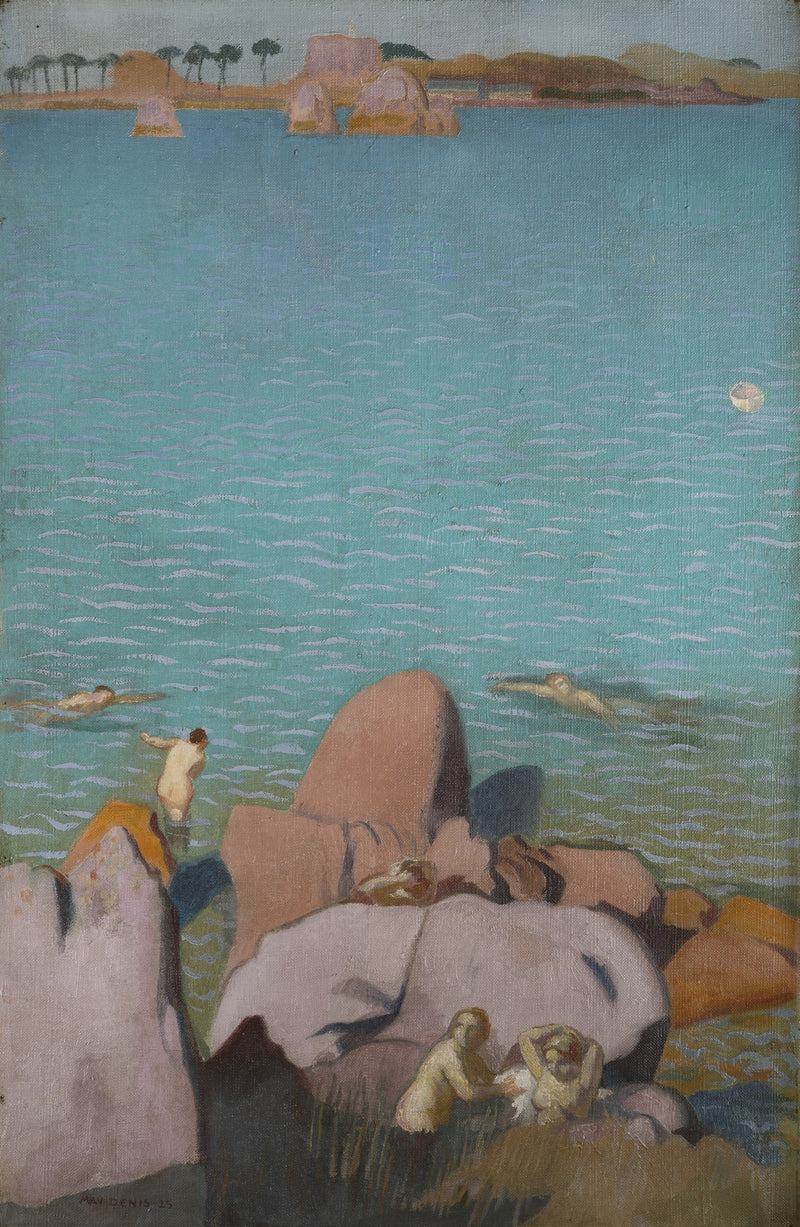 Badande kvinnor vid Port-Blanc - Maurice Denis
