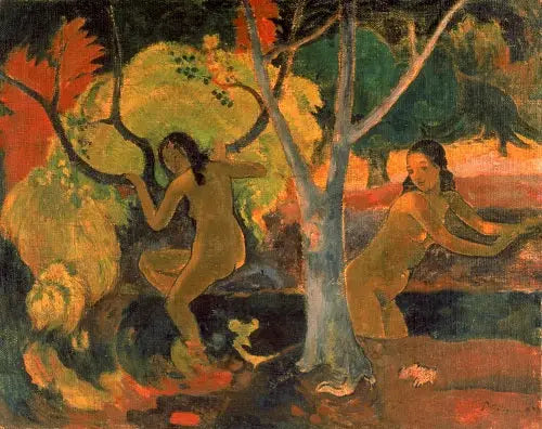 Badande kvinnor i Tahiti - Paul Gauguin