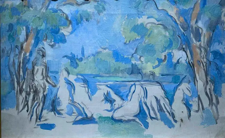 Badande kvinnor - Paul Cézanne