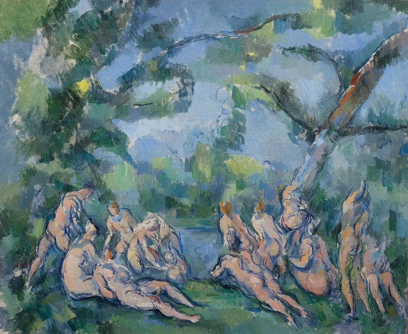 Badande kvinnor - Paul Cézanne
