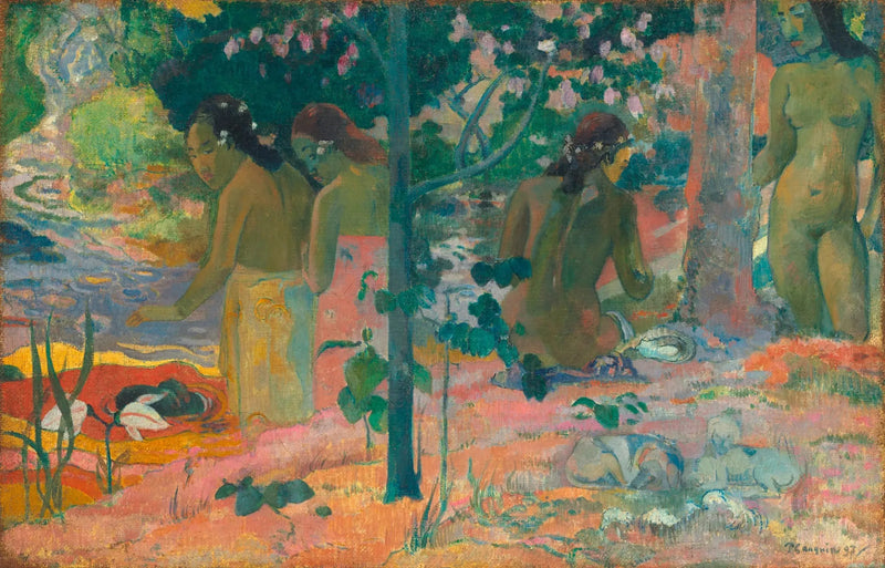Badande kvinnor - Paul Gauguin
