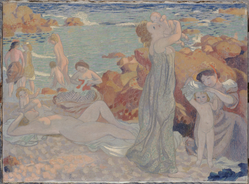 Badande kvinnor, Pouldu-stranden - Maurice Denis