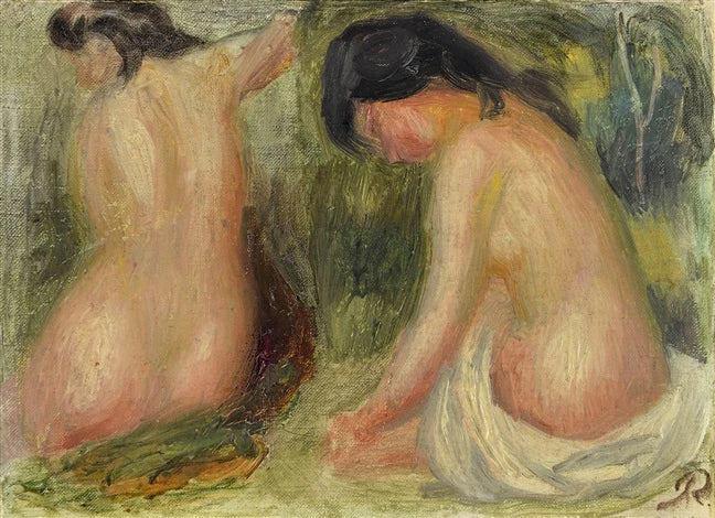 Badande kvinnor - Pierre-Auguste Renoir