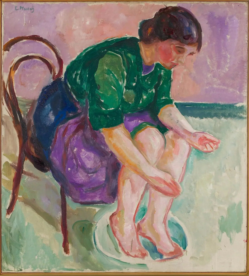 fotbad - Edvard Munch