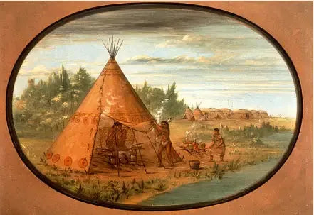 Ångbad - Minatarree - George Catlin
