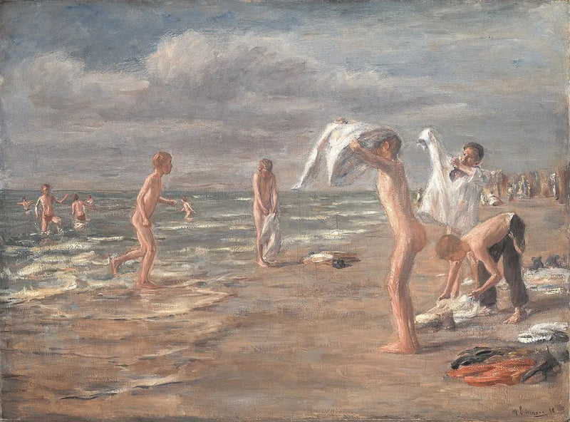 Pojkarnas bad - Max Liebermann