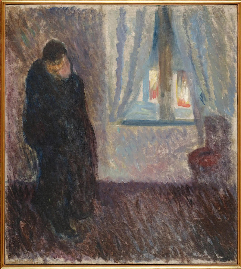 Kyss nära fönstret - Edvard Munch