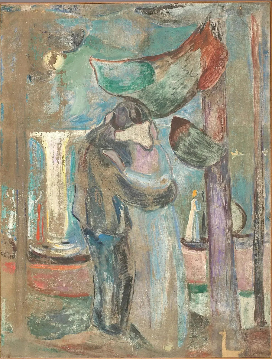 Kyss på stranden - Edvard Munch