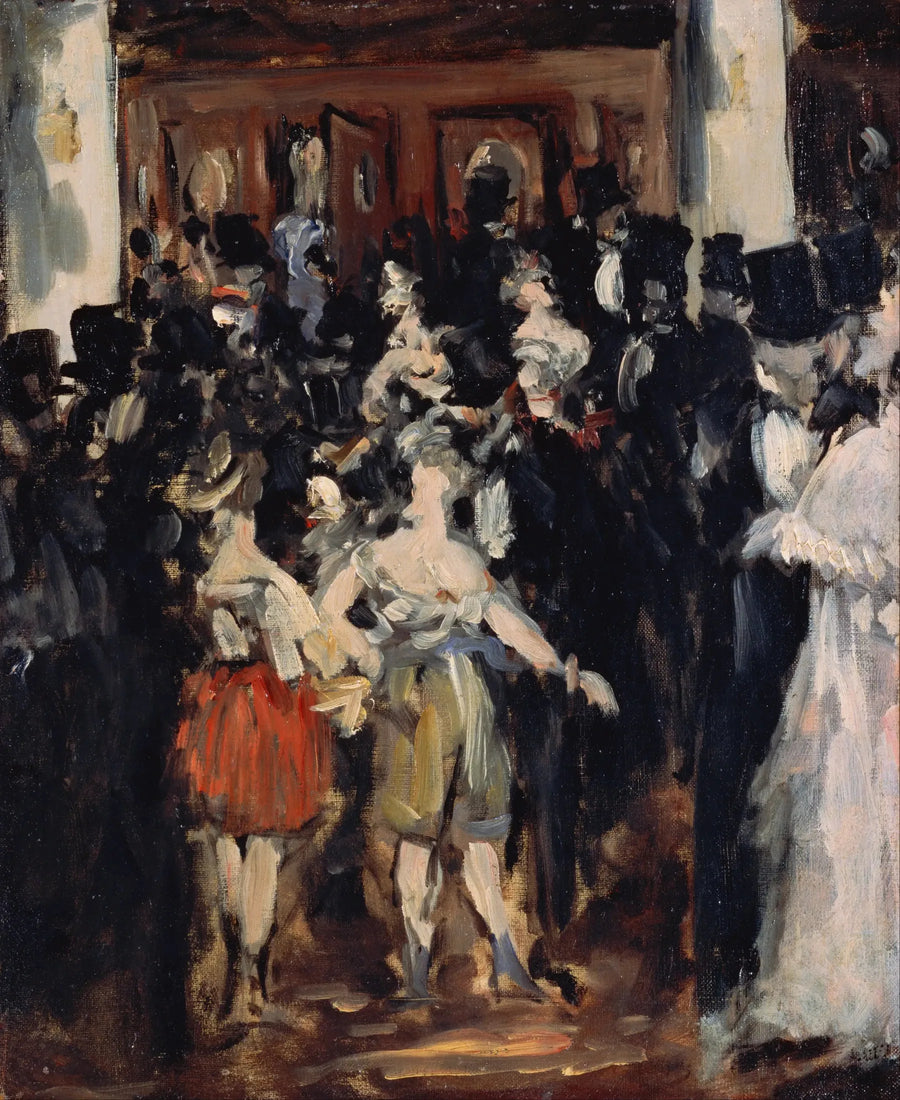 Maskerad på Operan - Édouard Manet