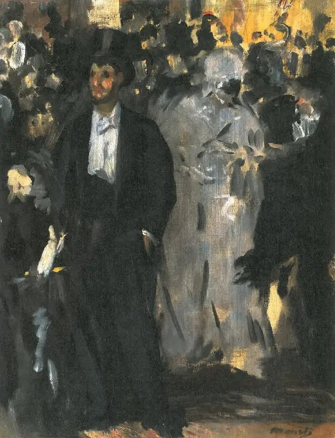 Maskerad på operan - Édouard Manet
