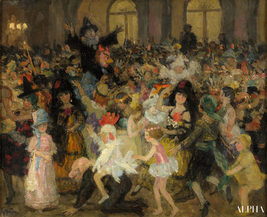 Bal masqué à Paris - Jules Grün - Reproductions de tableaux et peintures haut de gamme