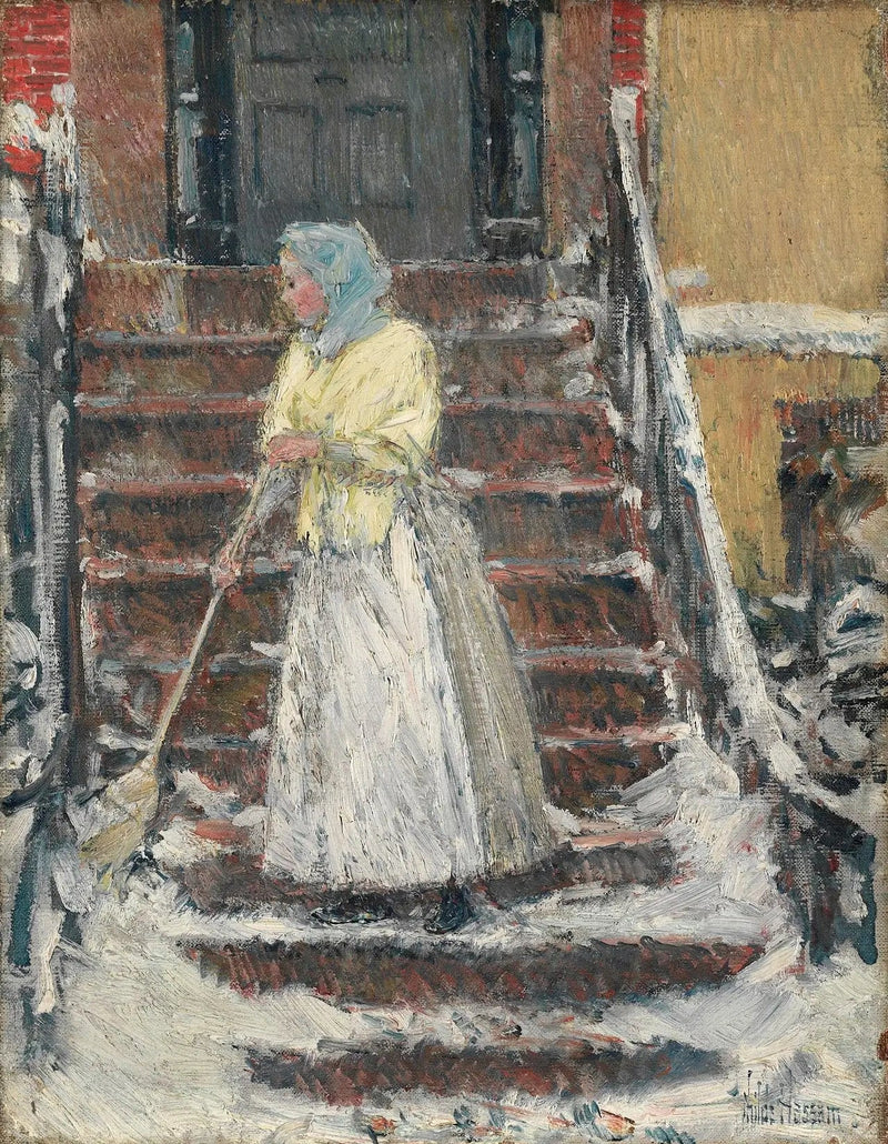 Snöskrapning - Childe Hassam