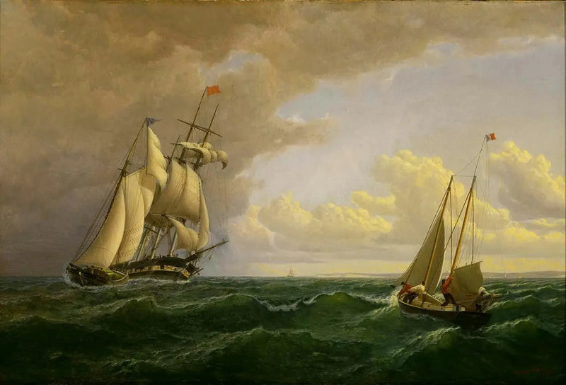 Baleinier utanför vingården - Mot utsidan - William Bradford