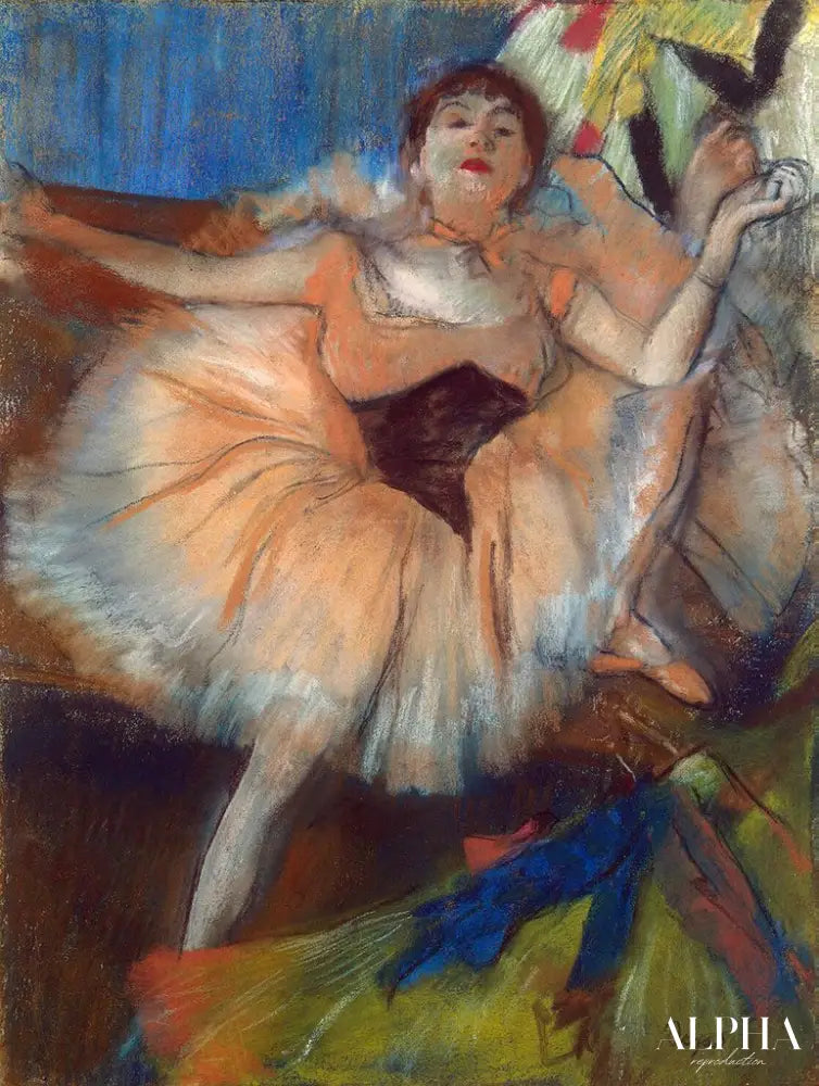 Ballerina seduta (Danseuse assise) - Edgar Degas - Reproductions de tableaux et peintures haut de gamme