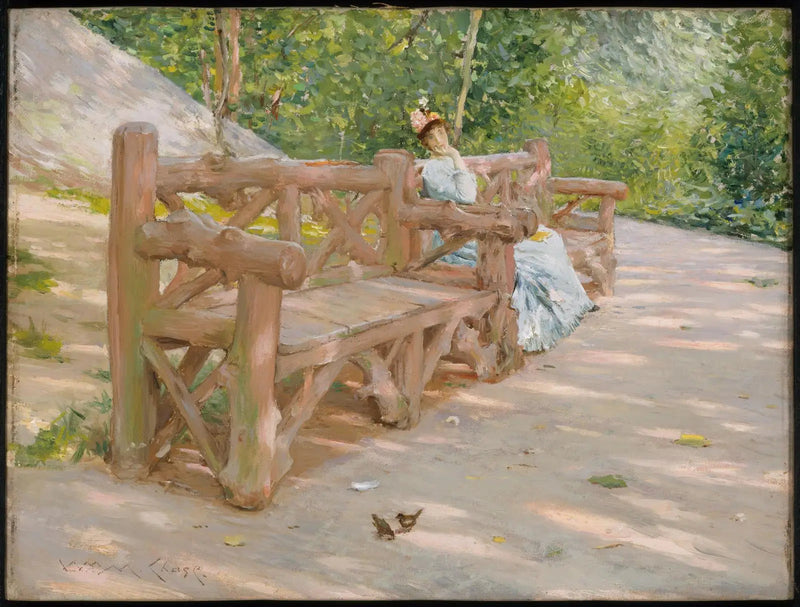 Parkbänk - William Merritt Chase