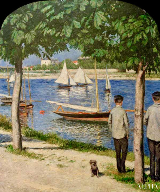 Banques Petit Gennevilliers - Caillebotte - Reproductions de tableaux et peintures haut de gamme