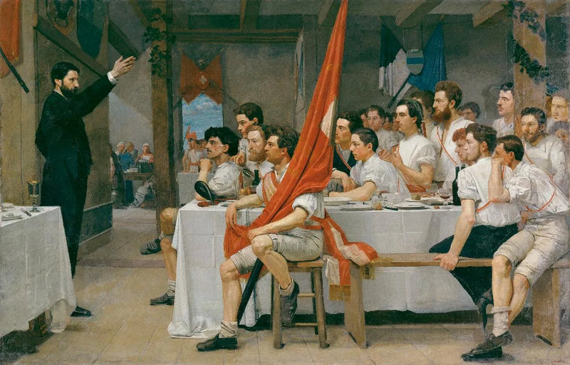 Gymnasternas bankett - Ferdinand Hodler