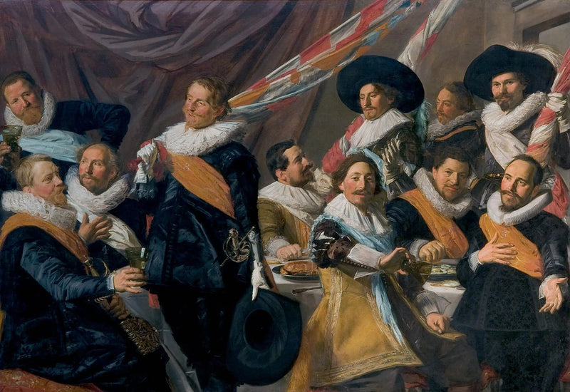 Officersbjudning för Saint-Georges bågskyttekorps, Haarlem 1627 - Frans Hals
