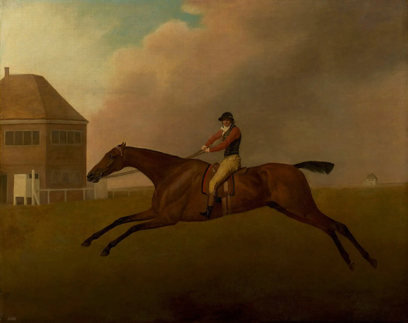 Baronnet med Samuel Chifney ovanför - George Stubbs