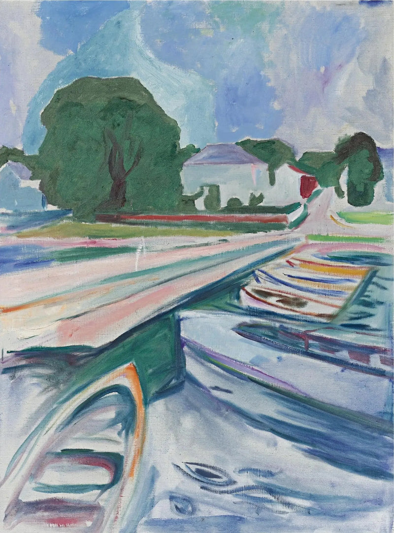Båtar vid Åsgårdstrand - Edvard Munch