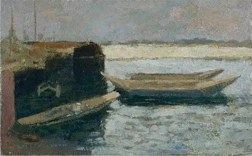 Båtar i hamnen - Odilon Redon