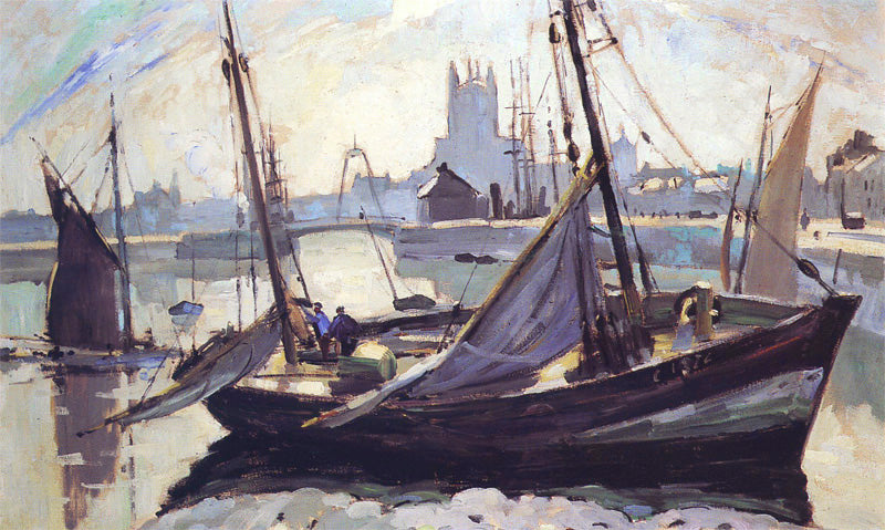 Båtar, Fécamp - Robert Antoine Pinchon