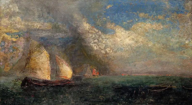 Båtar. Souvenir de Venise - Odilon Redon