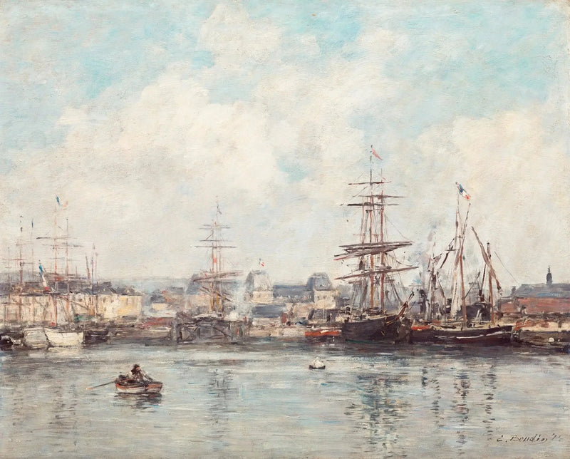 Bassin Casimir Delavigne i Havre - Eugène Boudin