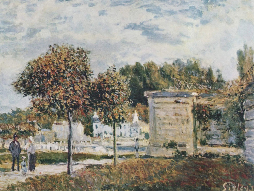 Bassin de Marly - Alfred Sisley image 1 copie peinte à la main à l’huile