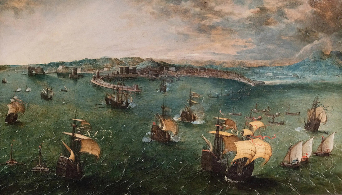 Sjöslag i Neapelbukten - Pieter Brueghel den äldre
