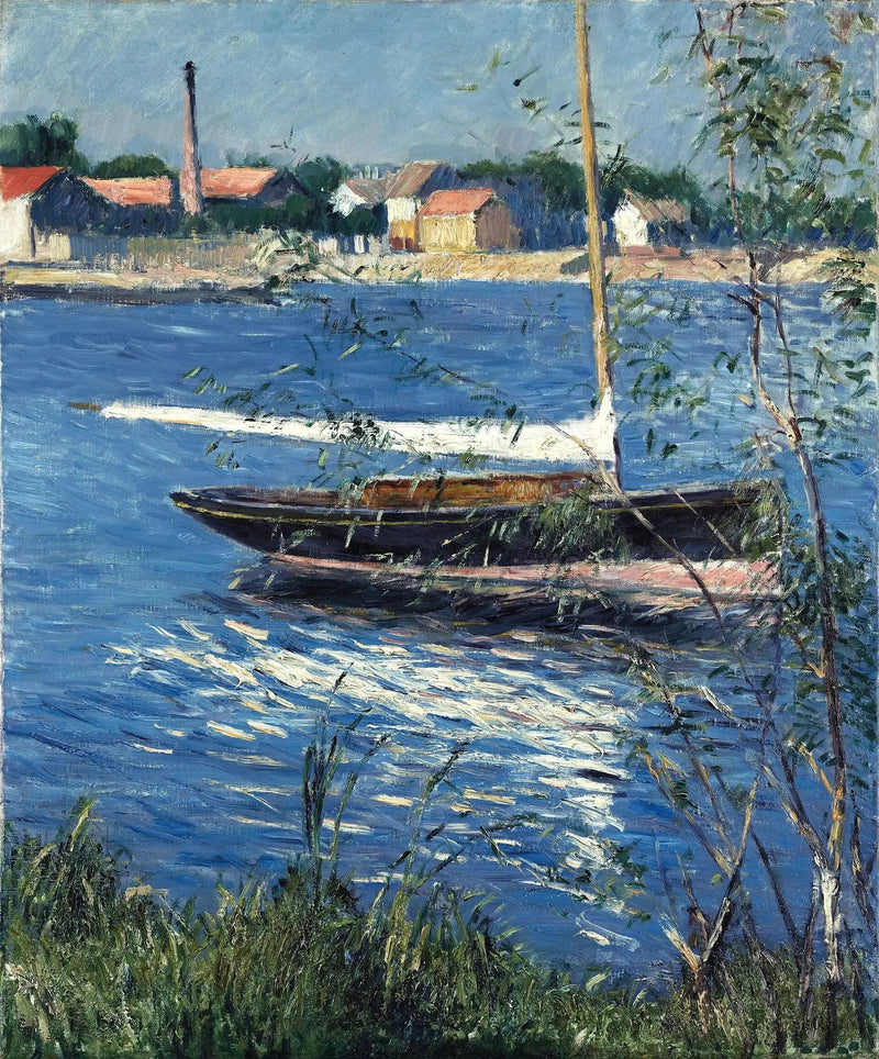 Båt i ankare på Seine i Argenteuil - Gustave Caillebotte