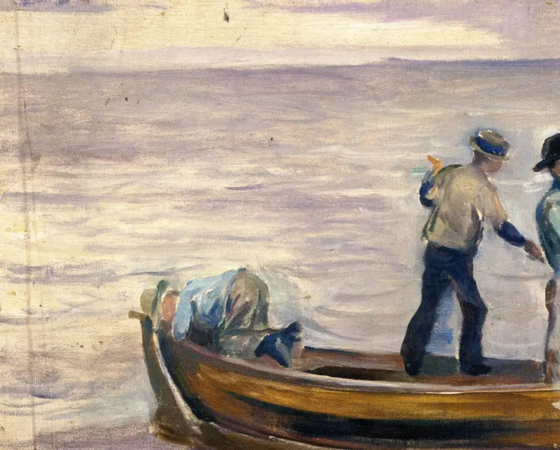 Båt med tre pojkar - Edvard Munch