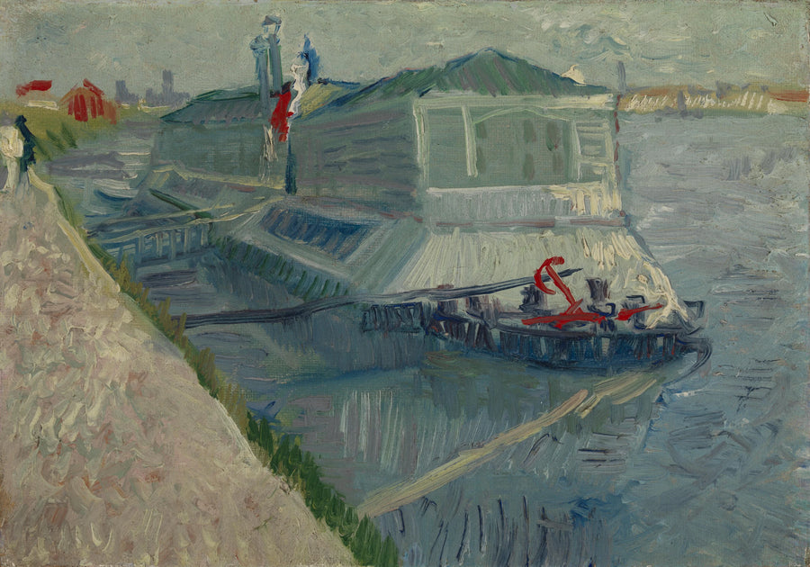 Tvättbåten på Seine i Asnières - Vincent van Gogh