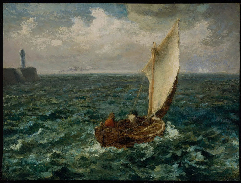 Fiskebåt - Jean-François Millet