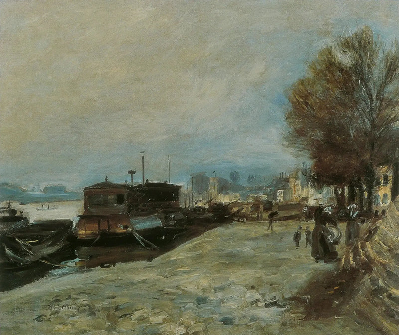 Tvättbåt på Seine - Pierre-Auguste Renoir