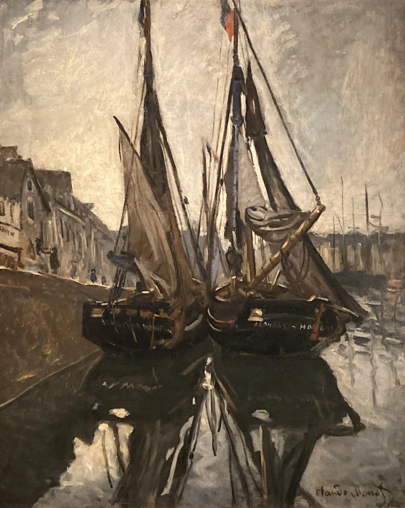 Fiskebåt i Honfleur W116 - Claude Monet