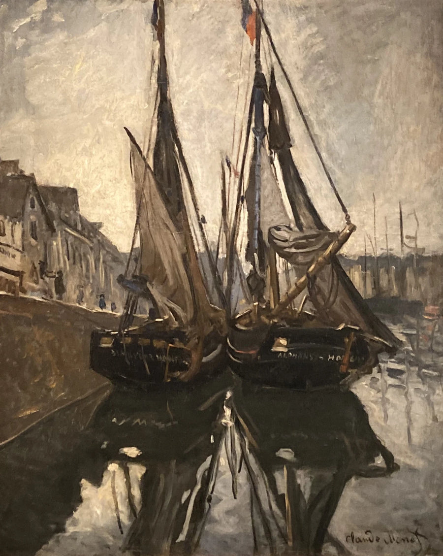 Fiskebåtar, Honfleur - Claude Monet