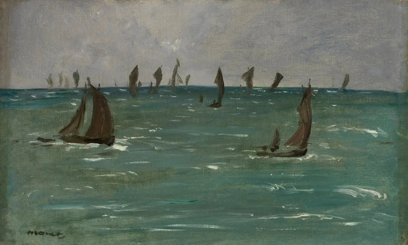 Båtar i Berck-sur-Mer - Édouard Manet