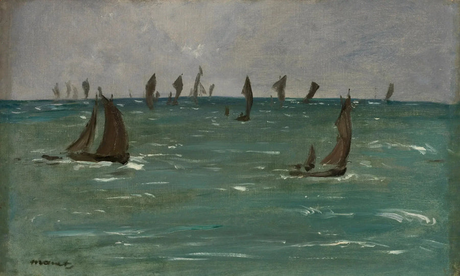 Båtar i Berck-sur-Mer - Édouard Manet