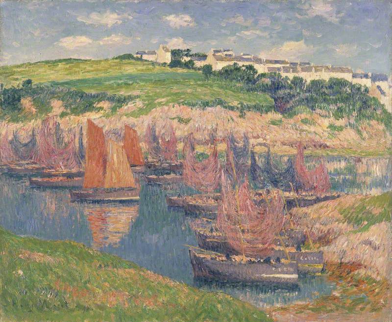 Fiskebåtar i Douelan - Henry Moret