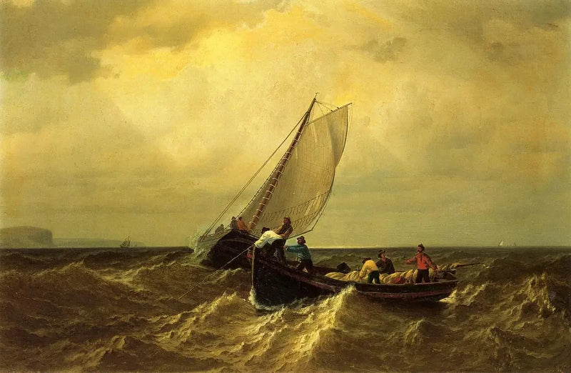 Fiskebåtar i Fundybukten - William Bradford