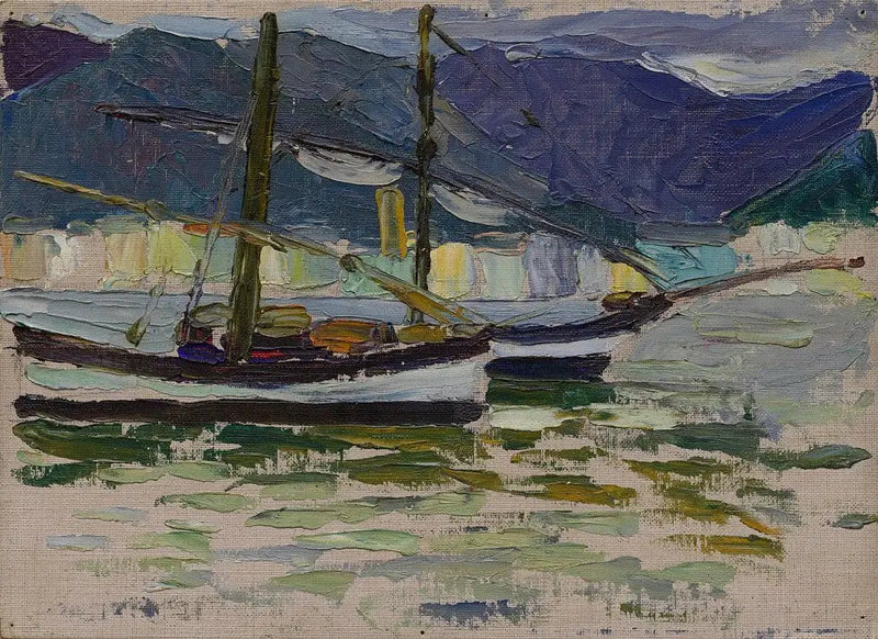 Fiskebåtar, Sestri - Vassily Kandinsky