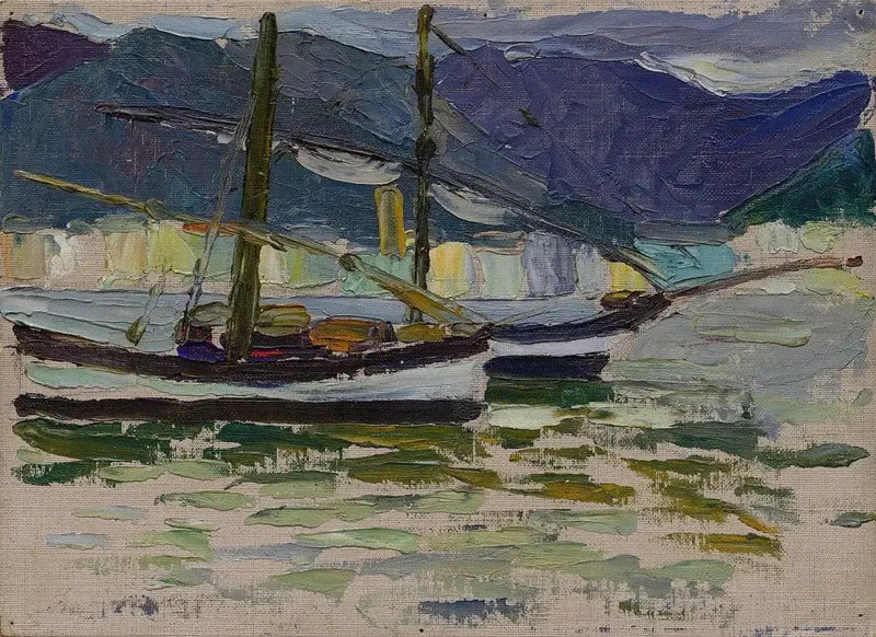 Fiskebåtar, Sestri - Vassily Kandinsky
