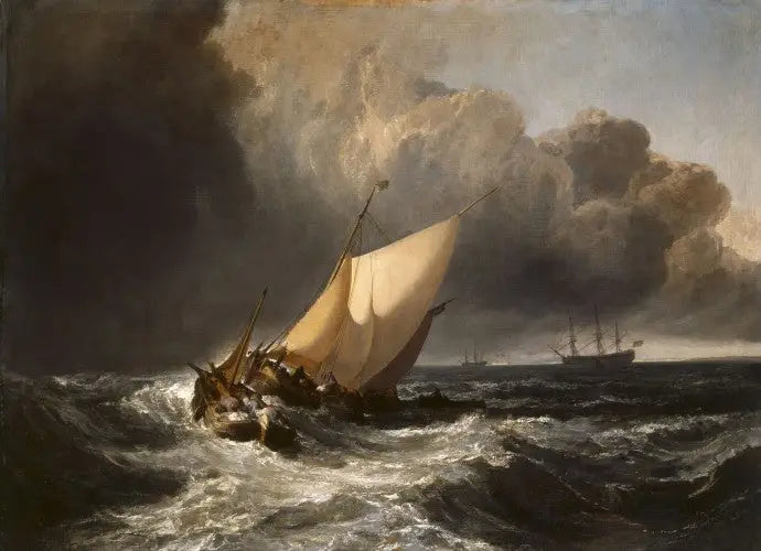 Holländska båtar i stormen - J. M. W. Turner