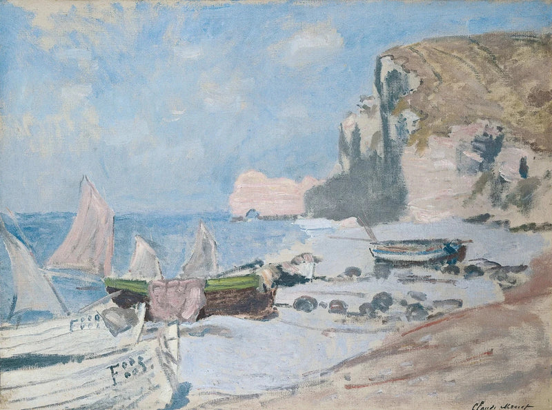 Fiskebåtar, Étretat W1013 - Claude Monet