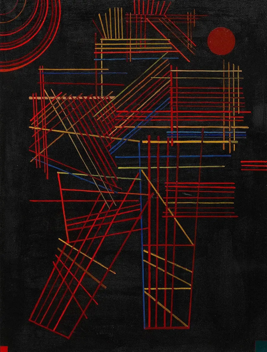 Färgade stavar - Vassily Kandinsky