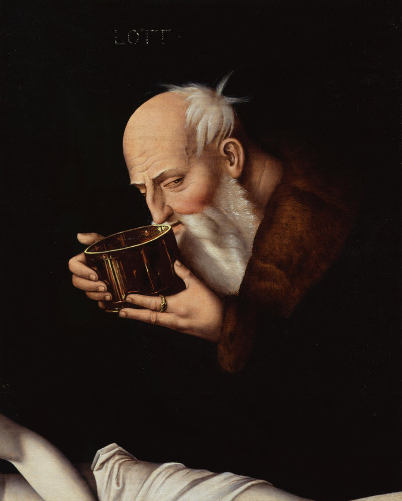 Mycket alkohol (fragment av Berlin) - Hans Baldung Grien