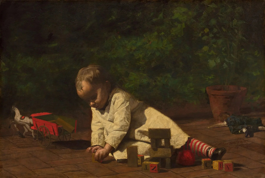 Bebis som leker - Thomas Eakins
