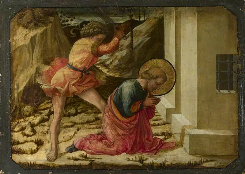 Hängning av Saint James the Great: Predellatavla - Fra Filippo Lippi