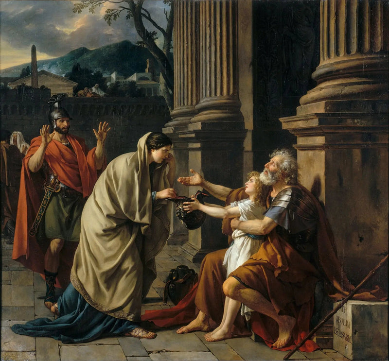 Bélisaire som ber om allmosor - Jacques-Louis David
